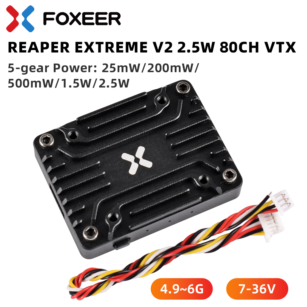 Foxeer 5.8G Reaper Extreme V2  - đánh giá và giá Foxeer Reaper Extreme 2.5W Vtx